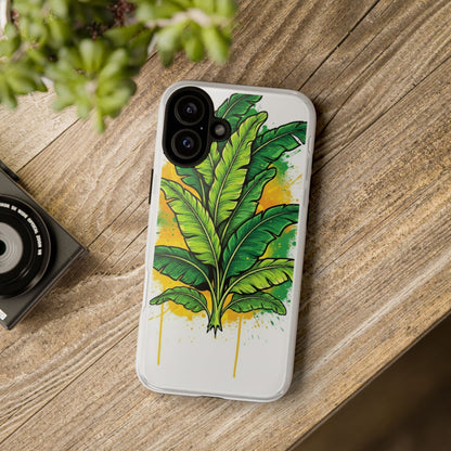 Tropical Banana Leaf Phone Case — Vibrant Green Plant Protector
