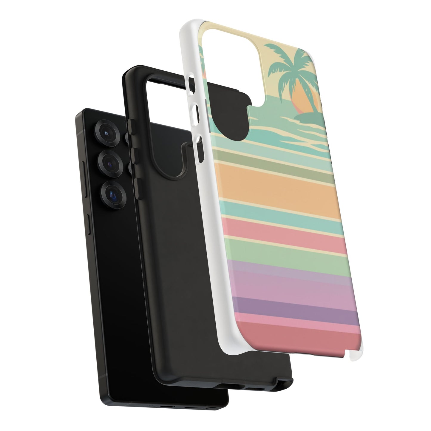Tough Case — Retro Pastel Sunset Palm Tree Phone Case