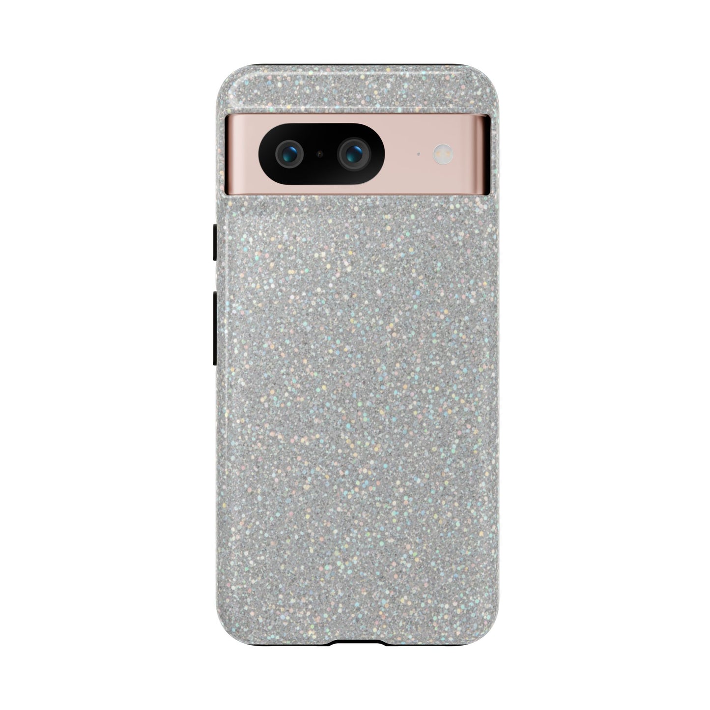 Glitter Silver Tough Phone Case — Sparkling Protective Phone Case