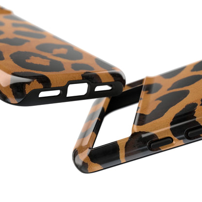 Leopard Print Tough Phone Case — Protective Animal Print iPhone Case