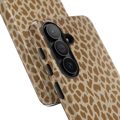 Leopard Print Tough Phone Case — Slim Protective Animal Pattern