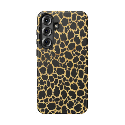 Giraffe Print Tough Phone Case — Durable Leopard-Style Protective Cover