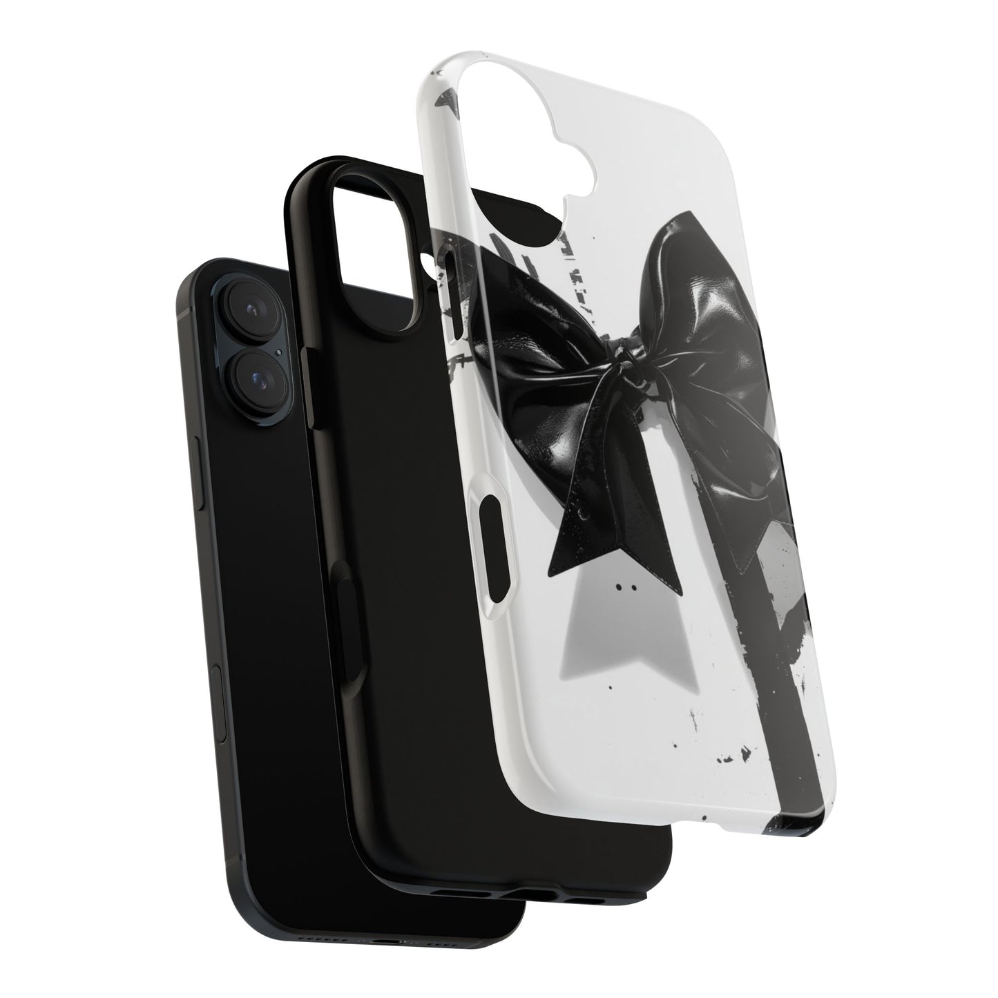 Phone Case — Black Bow Graphic Protective Cover