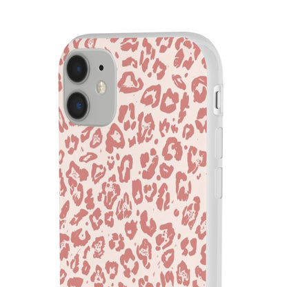 Pink Leopard Print Phone Case – Slim Flexible Protective Cover