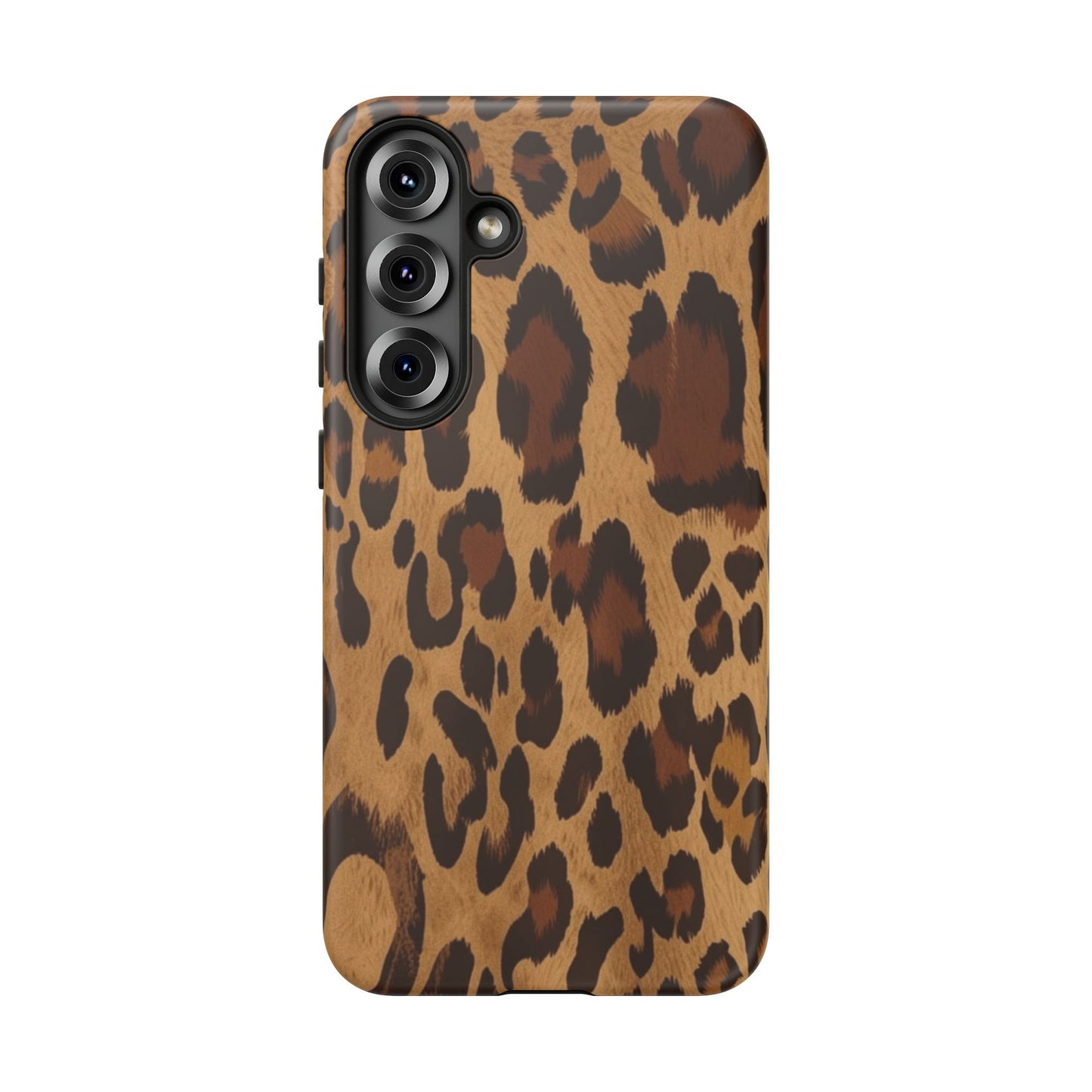 Leopard Print Tough Phone Case — Durable Animal Print Protective Cover