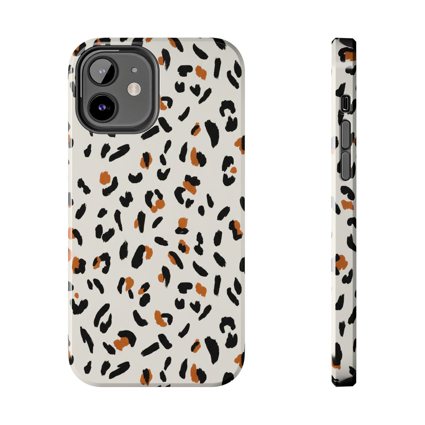 Leopard Print Tough Phone Case — Stylish Protective iPhone Cover
