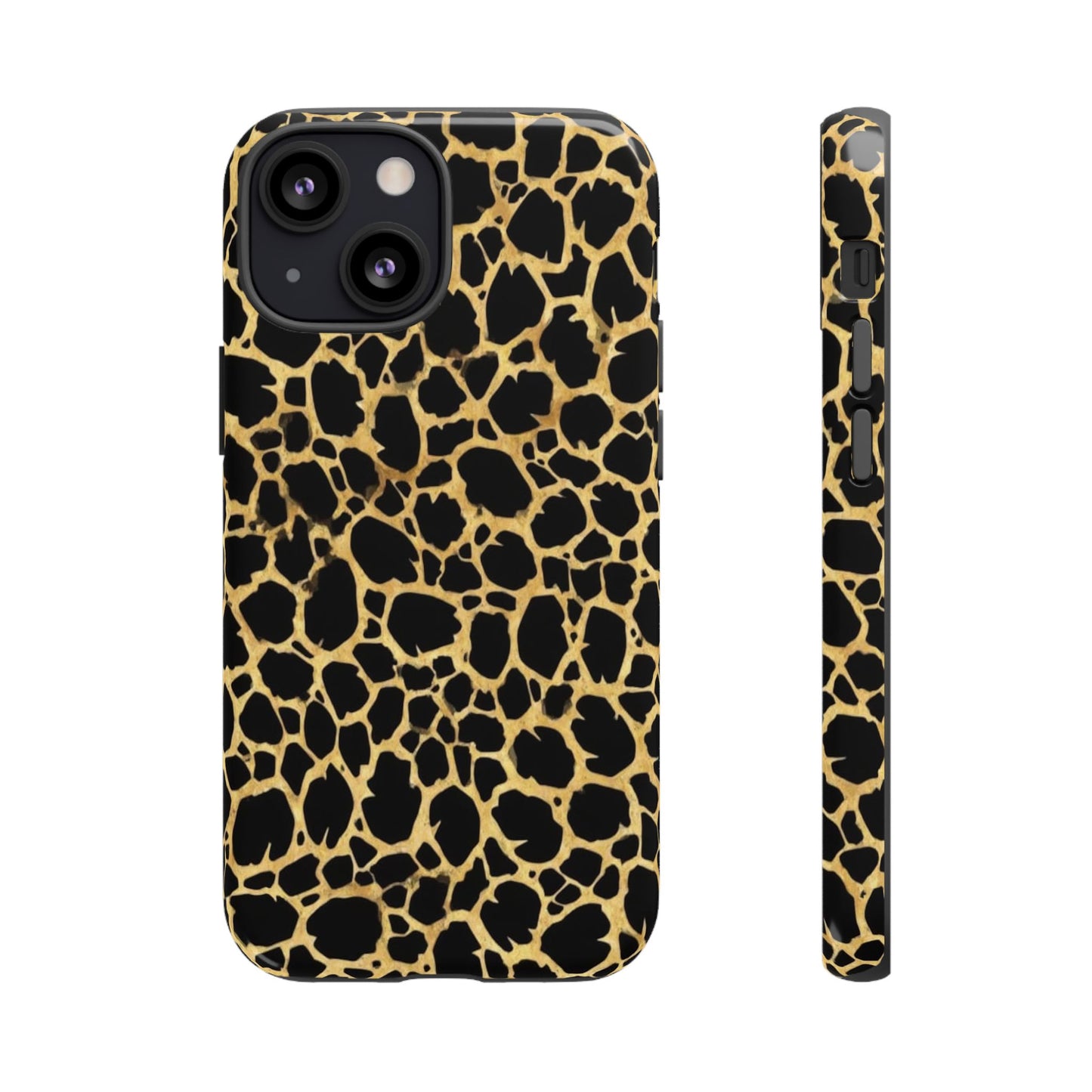 Giraffe Print Tough Phone Case — Durable Leopard-Style Protective Cover