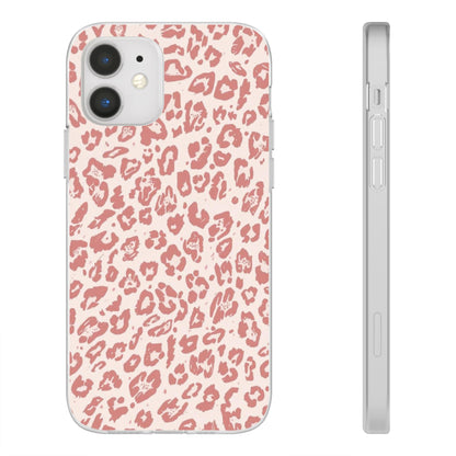 Pink Leopard Print Phone Case – Slim Flexible Protective Cover