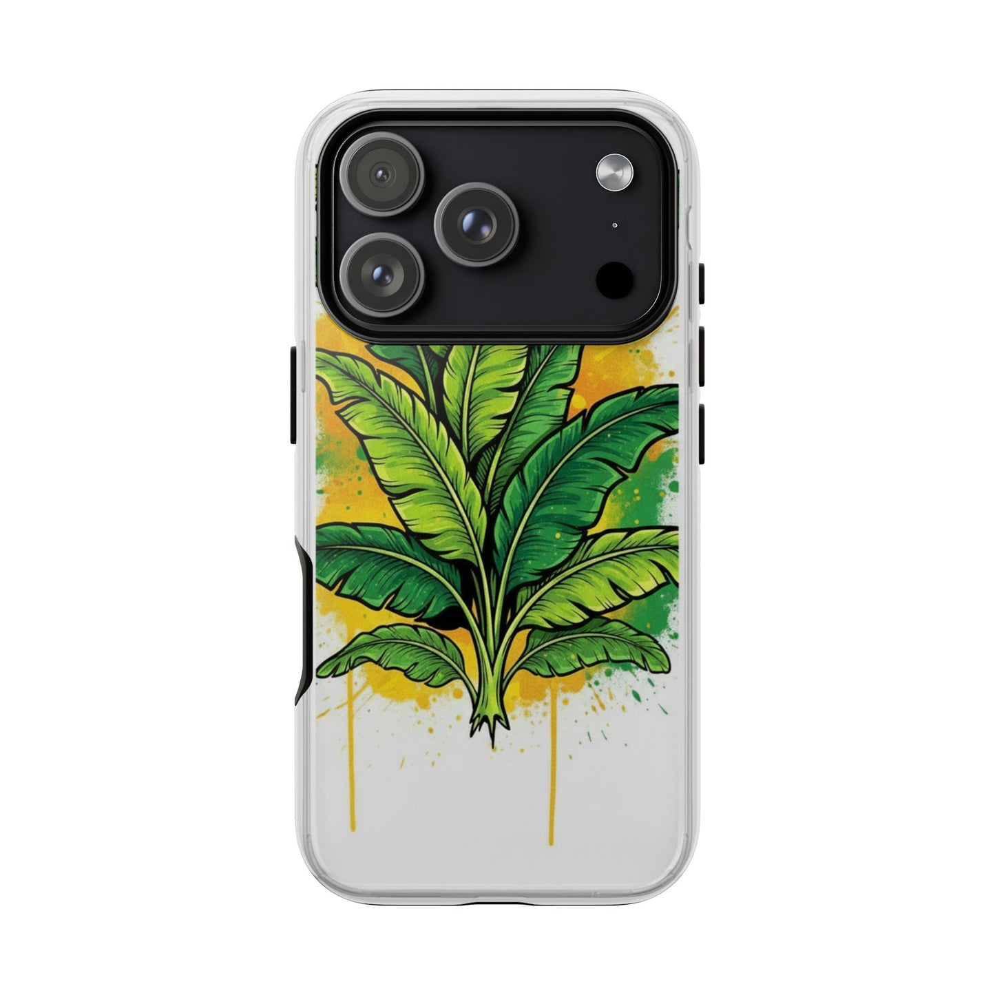 Tropical Banana Leaf Phone Case — Vibrant Green Plant Protector