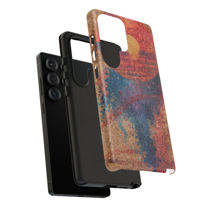 Retro Sunset Tough Phone Case