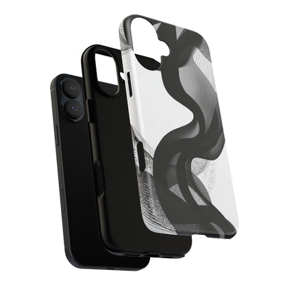 Phone Case — Monochrome Abstract Protective Cover