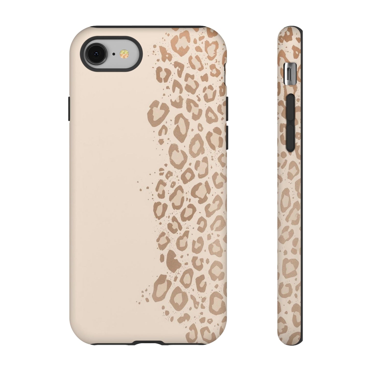 Phone Case – Beige Leopard Print Protective Cover