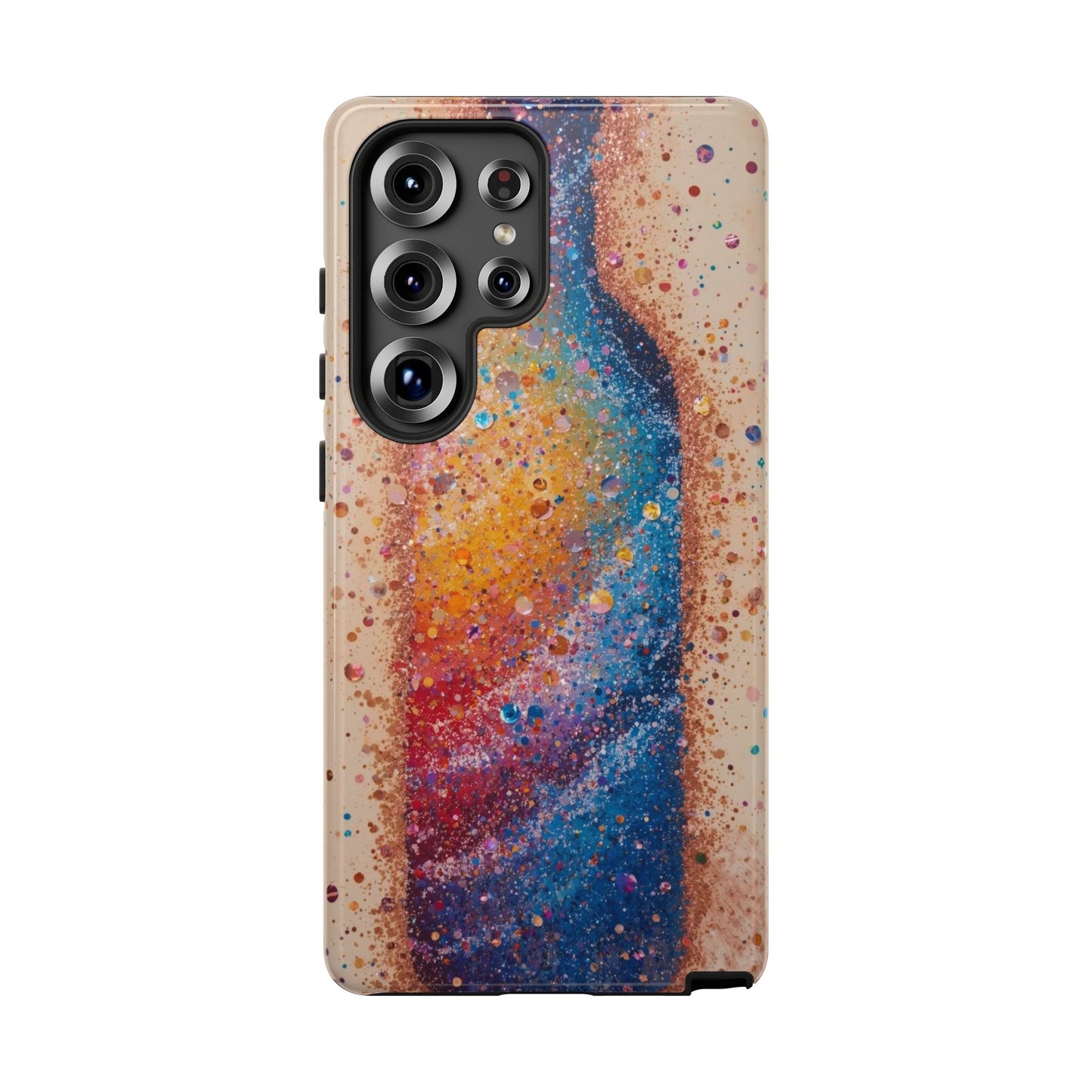 Galaxy Bottle Tough Phone Case — Colorful Nebula Splash iPhone Cover