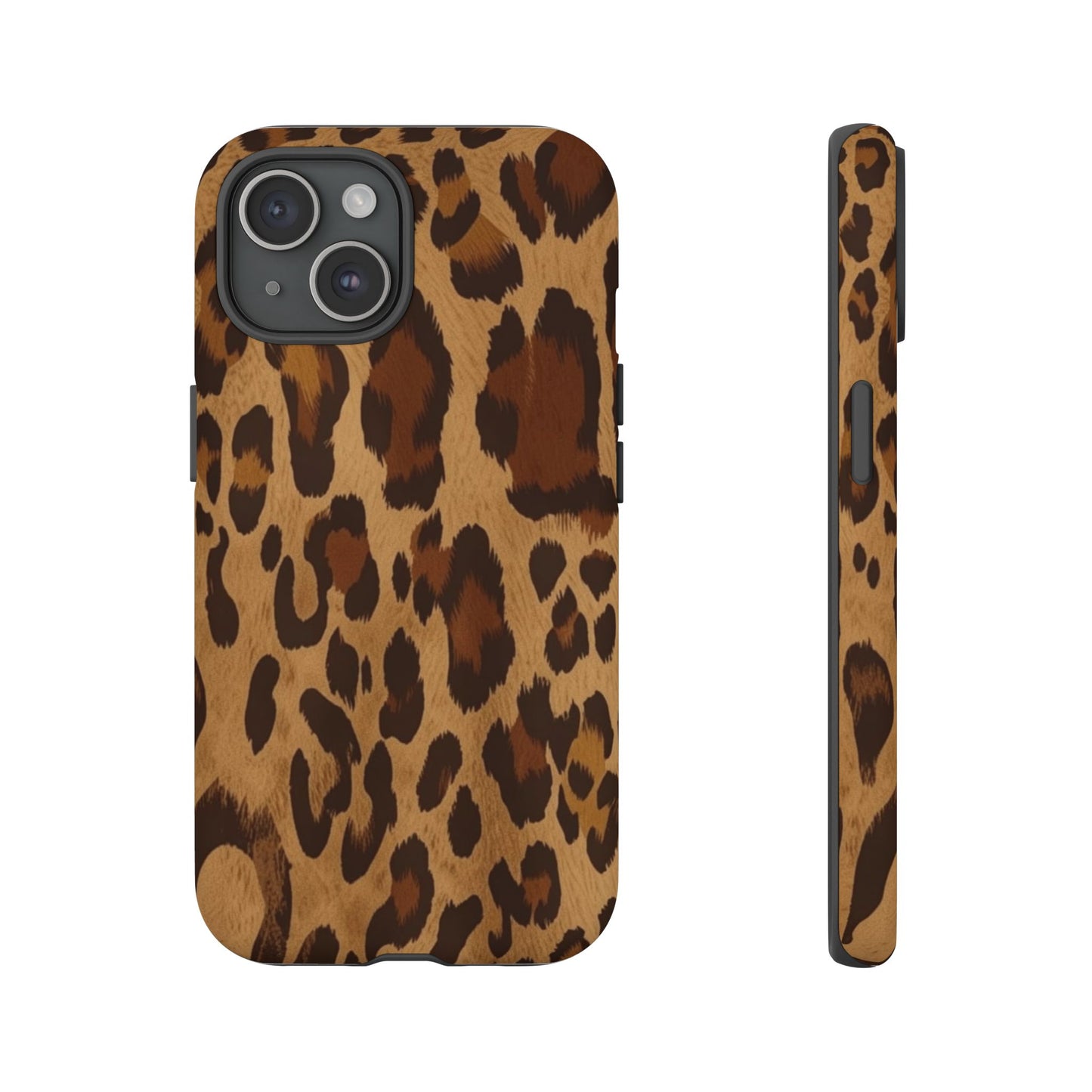 Leopard Print Tough Phone Case — Durable Animal Print Protective Cover