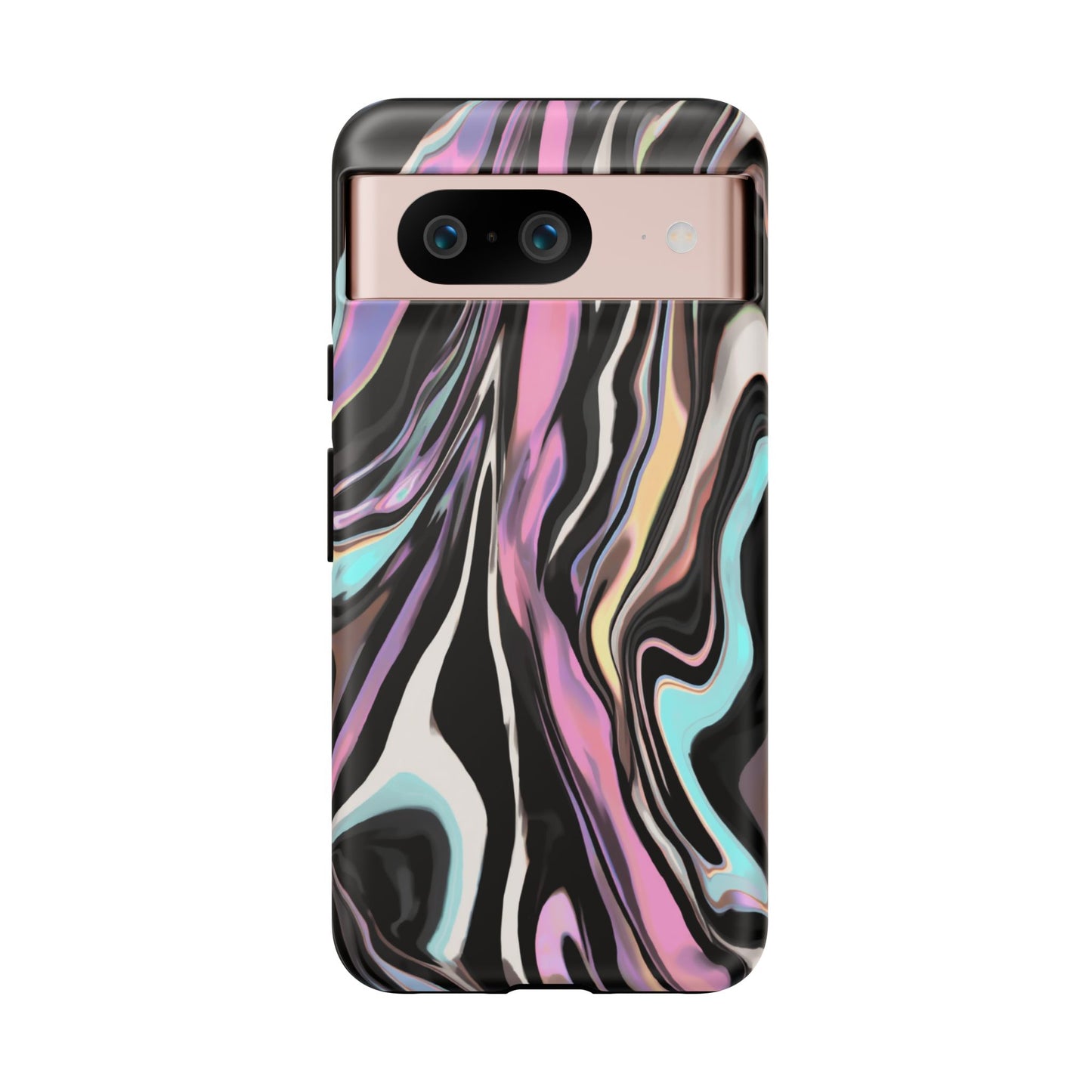 Abstract Marble Tough Phone Case — Pastel Swirl Protective Cover