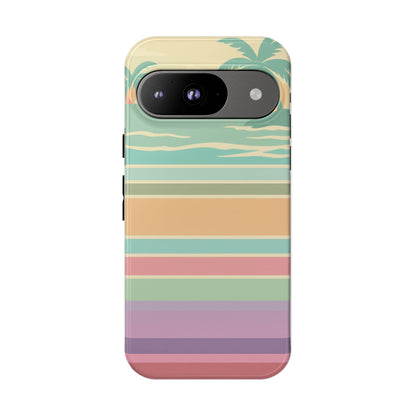 Tough Case — Retro Pastel Sunset Palm Tree Phone Case
