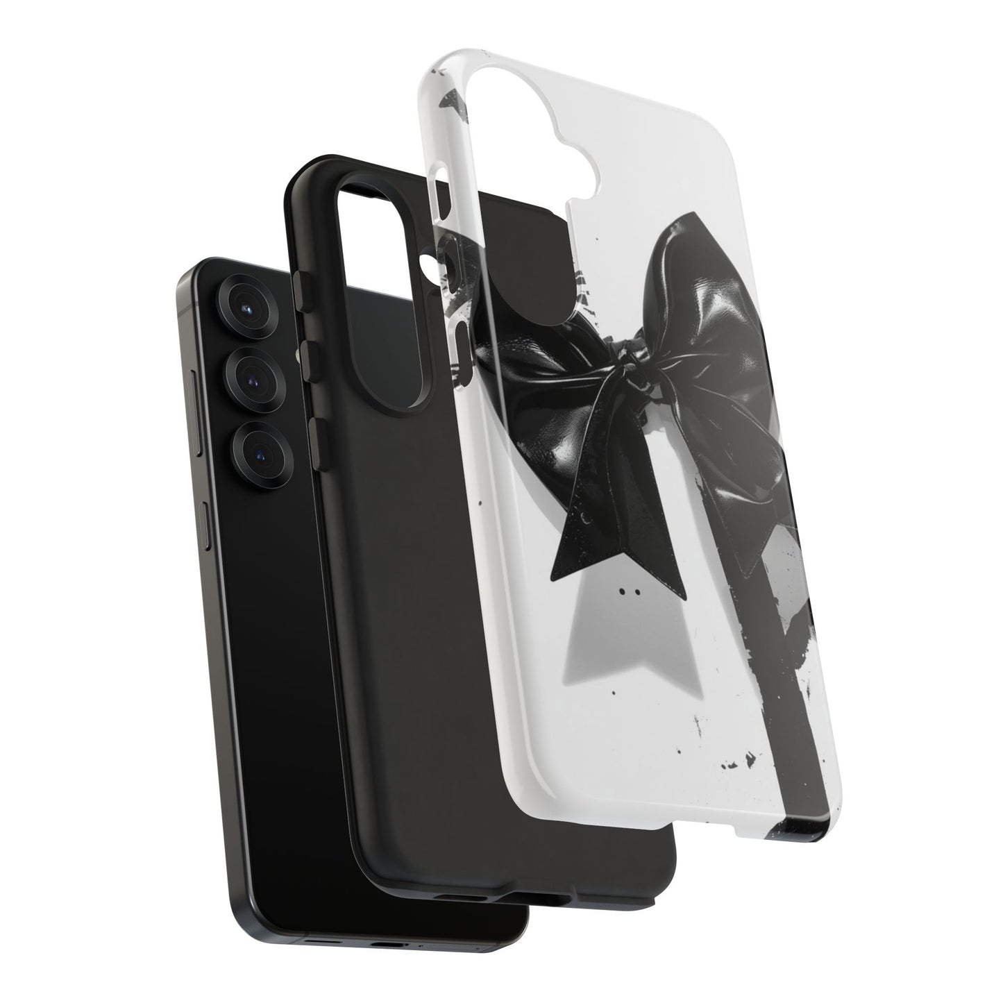 Phone Case — Black Bow Graphic Protective Cover