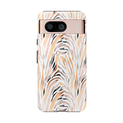 Tough Case — Neutral Watercolor Tiger Stripe Phone Case