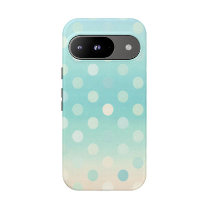 Abstract Palm Tough Phone Case — Minimal Coastal Blue Protective Cover