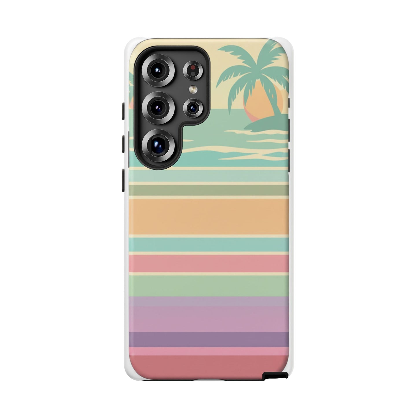Tough Case — Retro Pastel Sunset Palm Tree Phone Case