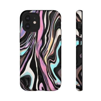 Abstract Marble Tough Phone Case — Pastel Swirl Protective Cover