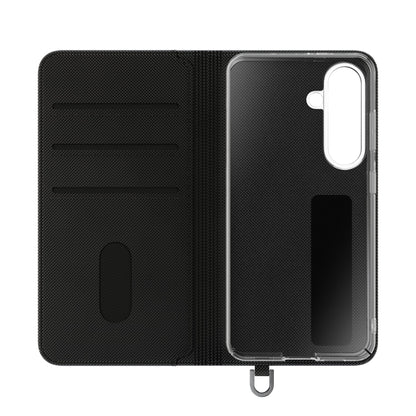 Retro Neutral Stripe Flip Phone Case — Wallet Folio with Card Slots