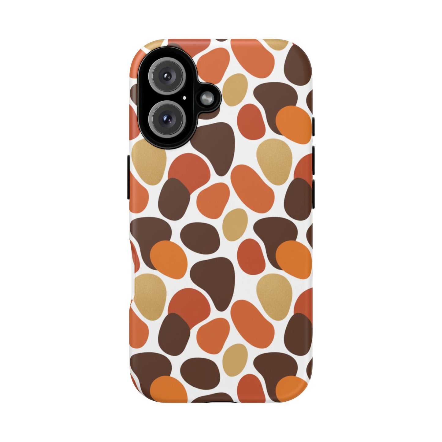 Phone Case — Retro Pebble Pattern in Warm Autumn Colors