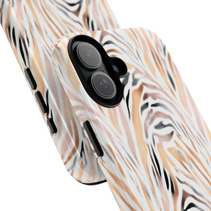 Tough Case — Neutral Watercolor Tiger Stripe Phone Case