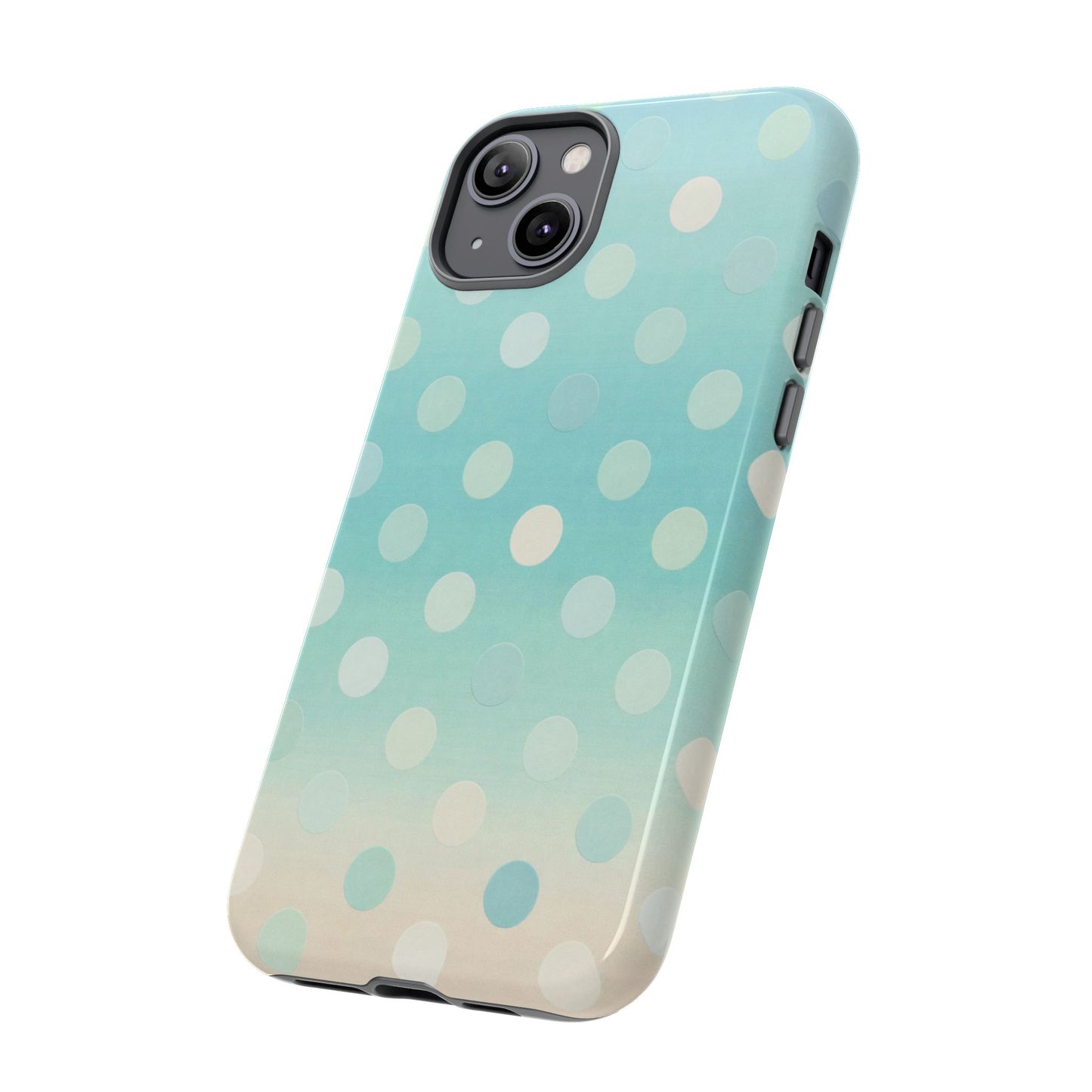 Abstract Palm Tough Phone Case — Minimal Coastal Blue Protective Cover