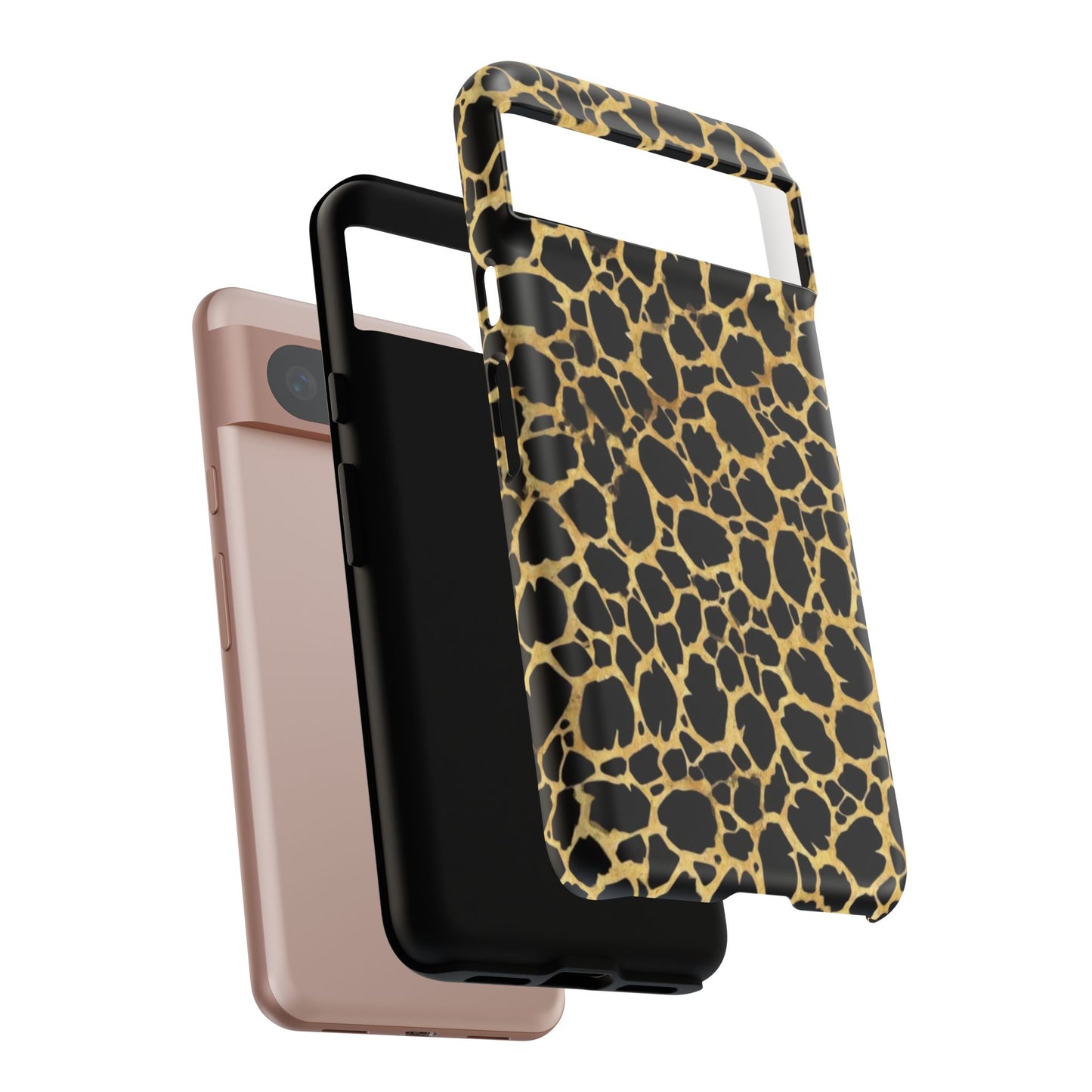 Giraffe Print Tough Phone Case — Durable Leopard-Style Protective Cover
