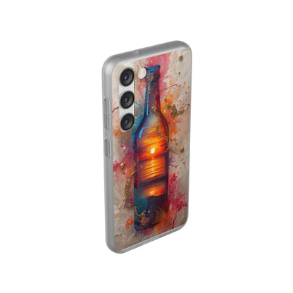 Copy of Floral Holographic Phone Case — Iridescent Leaves & Flowers Flexi Case