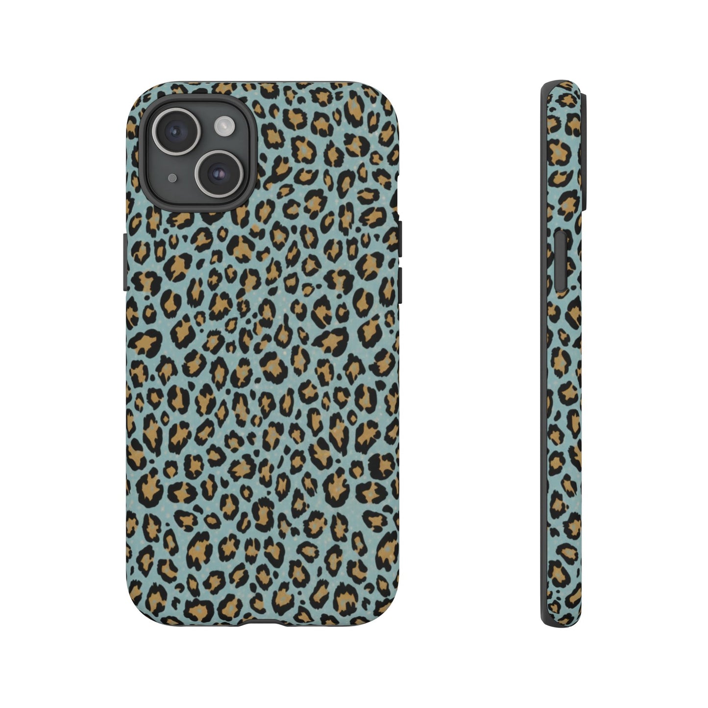 Leopard Print Tough Phone Case - Blue Cheetah Protective Cover
