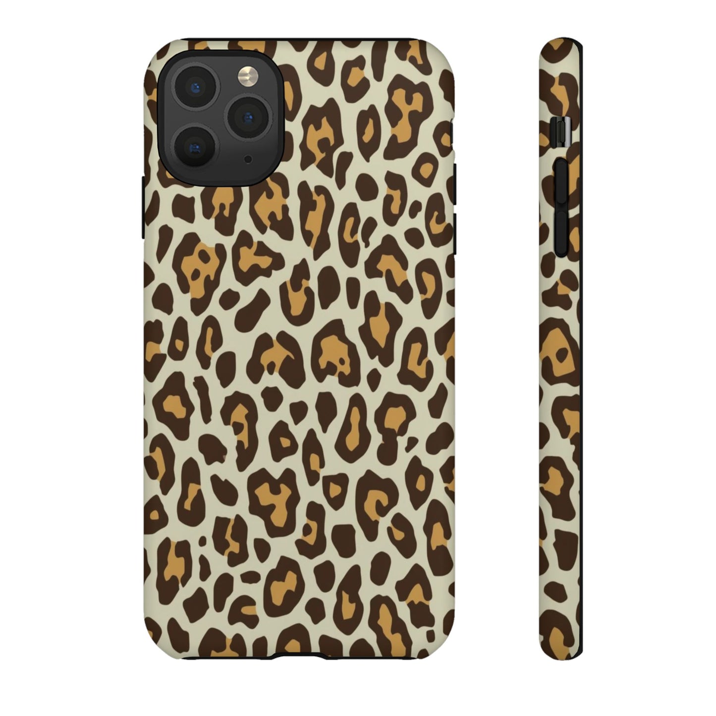 Leopard Print Tough Phone Case — Durable Protective Animal Print Case