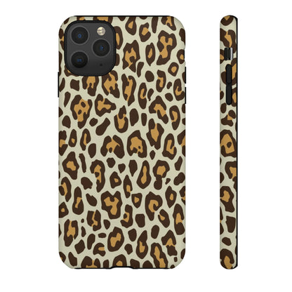 Leopard Print Tough Phone Case — Durable Protective Animal Print Case