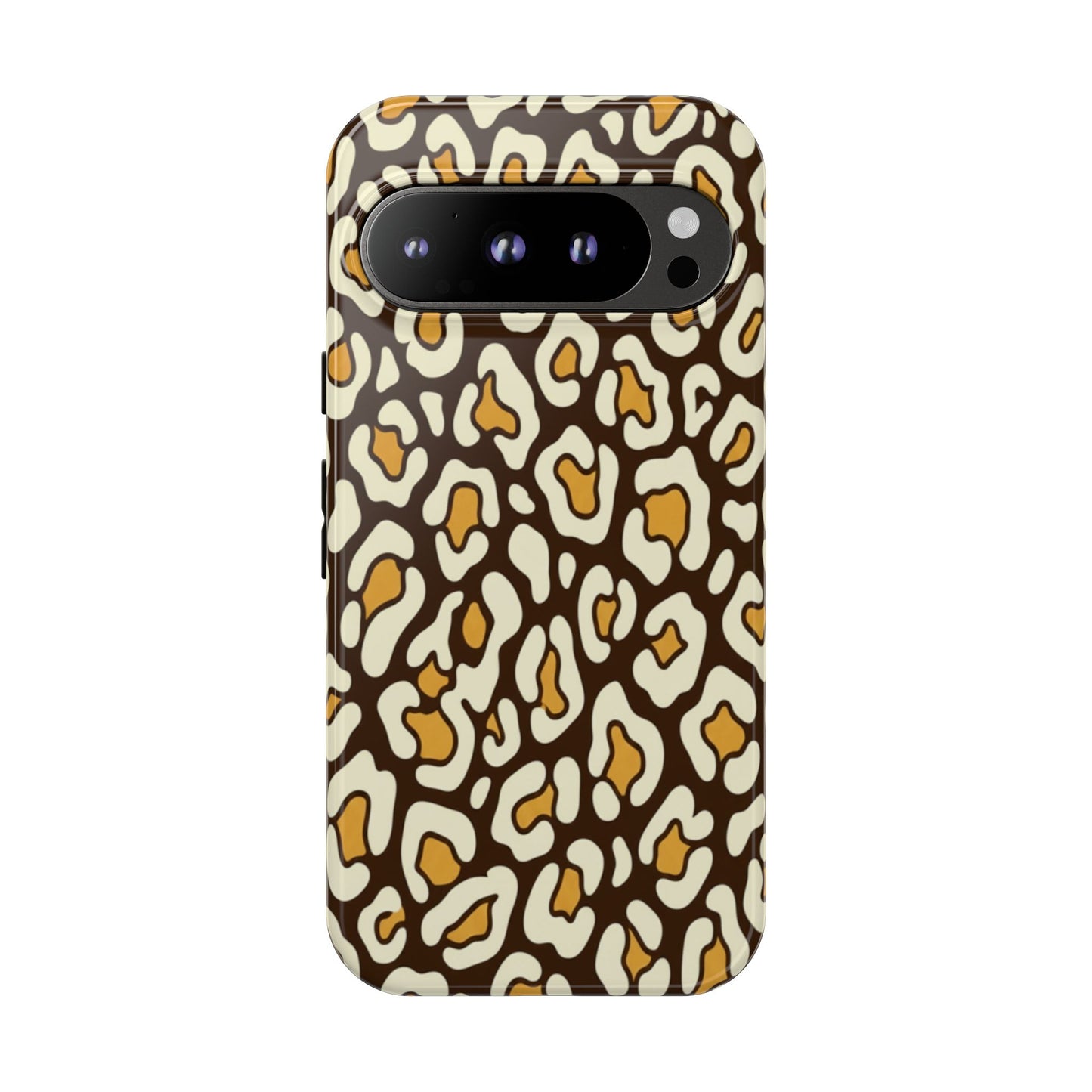 Leopard Print Tough Phone Case — Durable Protective iPhone Cover