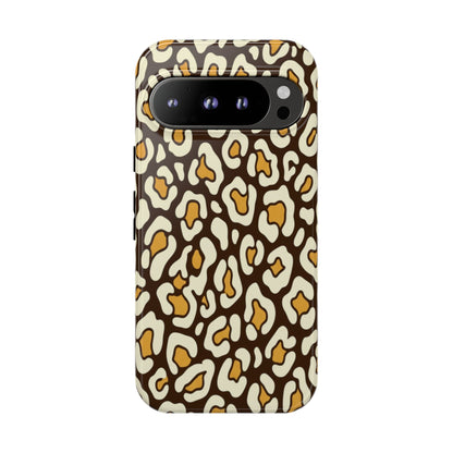 Leopard Print Tough Phone Case — Durable Protective iPhone Cover
