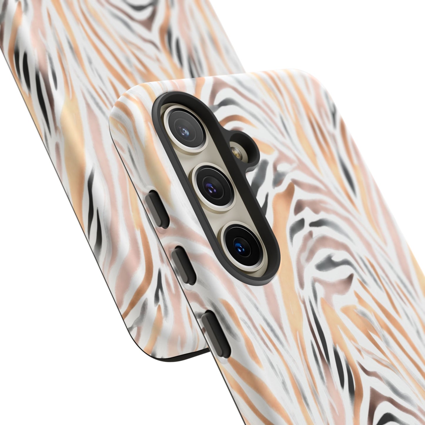 Tough Case — Neutral Watercolor Tiger Stripe Phone Case
