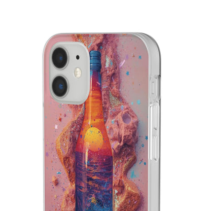 Phone Case — Surreal Sunset Bottle Art Flexible Protective Cover