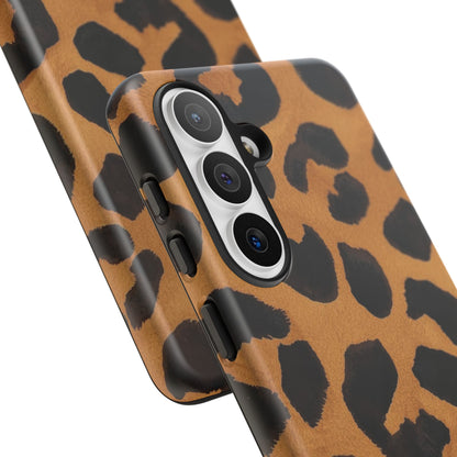 Leopard Print Tough Phone Case — Protective Animal Print iPhone Case