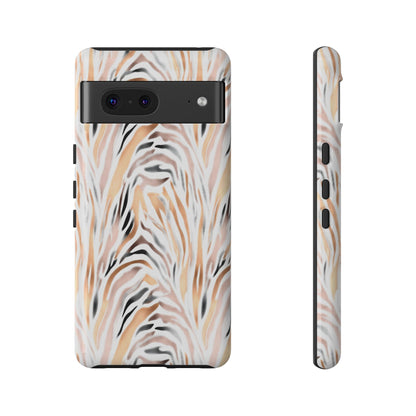 Tough Case — Neutral Watercolor Tiger Stripe Phone Case