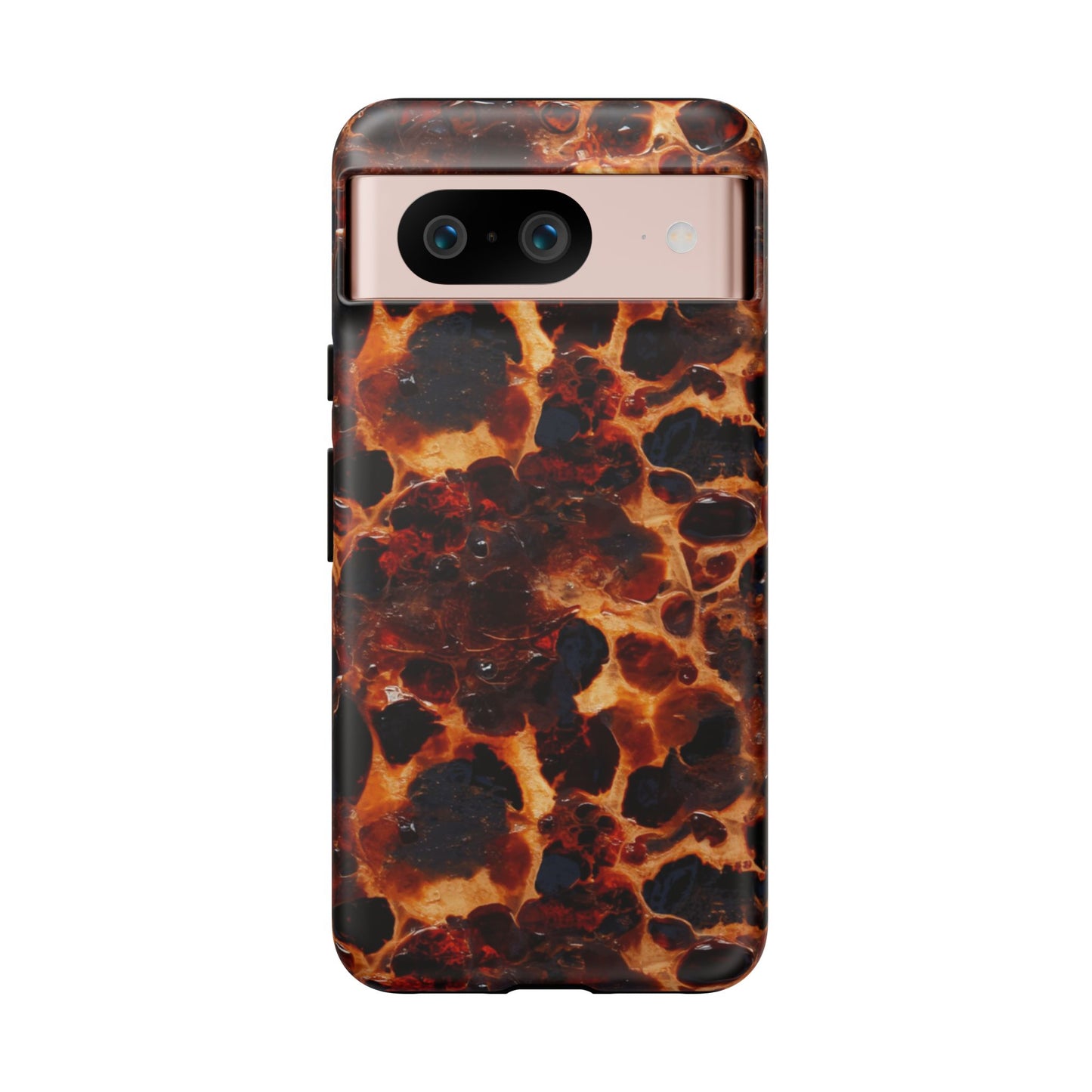 Tortoiseshell Phone Case — Protective iPhone Cover with Classic Amber Pattern