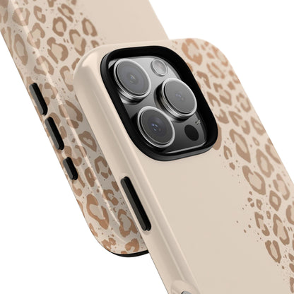 Phone Case – Beige Leopard Print Protective Cover