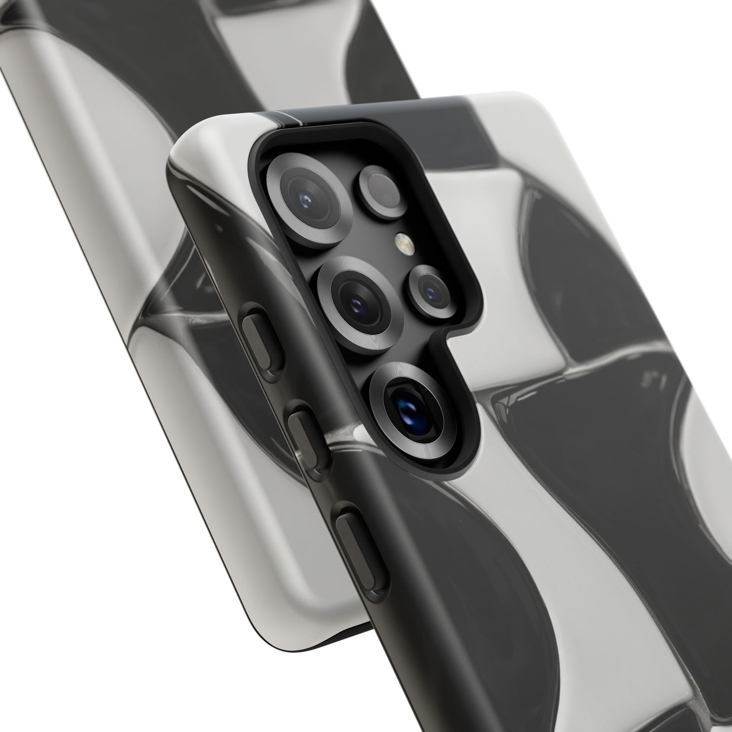 Black & White Abstract Pattern Tough Phone Case