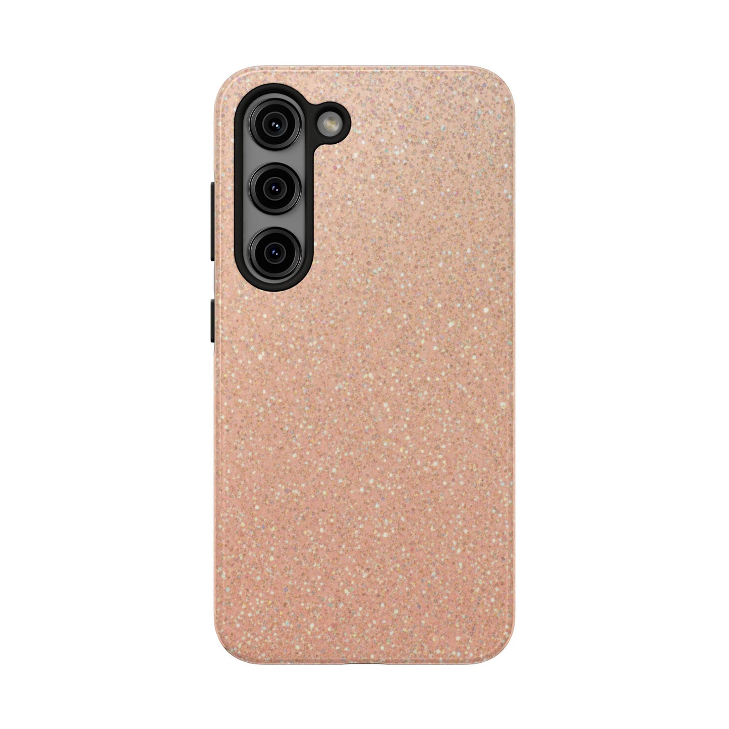 Glitter Rose Gold Tough Phone Case — Sparkling Protective iPhone Cover