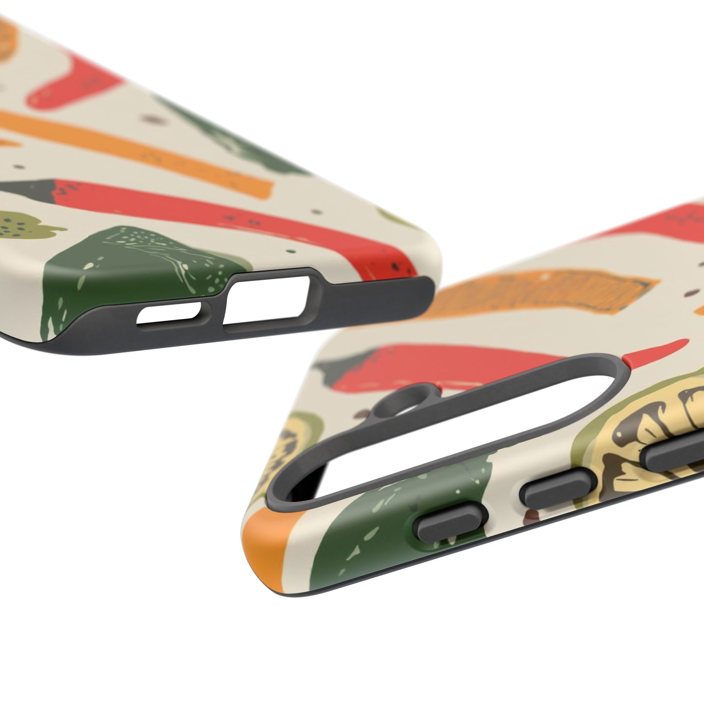 Spicy Peppers Phone Case – Colorful Chili, Lime & Citrus Pattern
