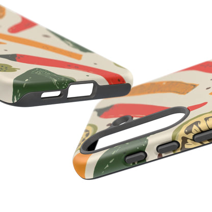 Spicy Peppers Phone Case – Colorful Chili, Lime & Citrus Pattern