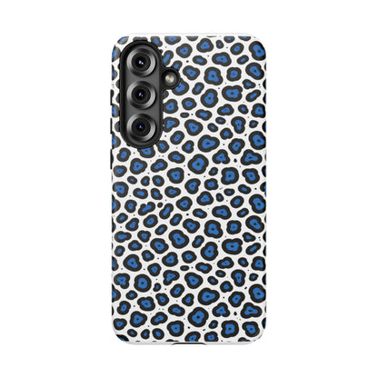 Blue Leopard Print Phone Case – Tough Protective Cover