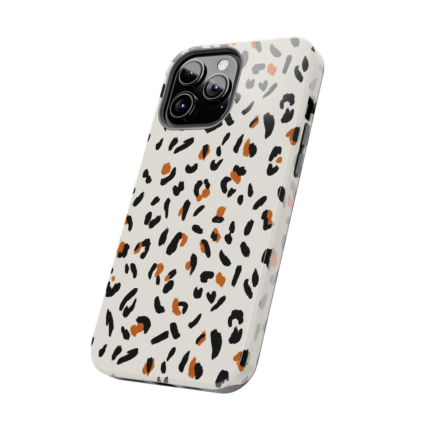 Leopard Print Tough Phone Case — Stylish Protective iPhone Cover
