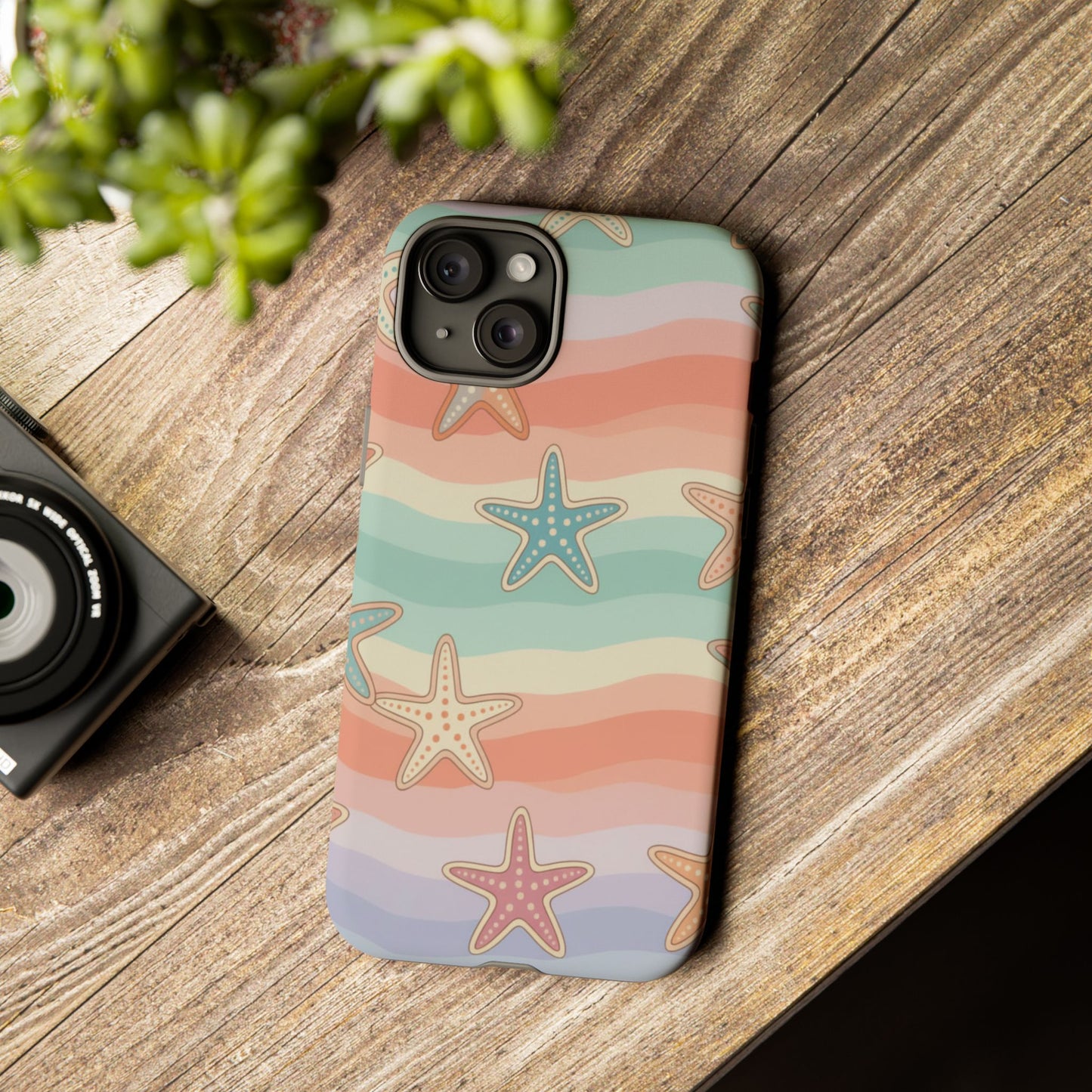 Starfish Wave Tough Phone Case — Pastel Beach Protective Cover