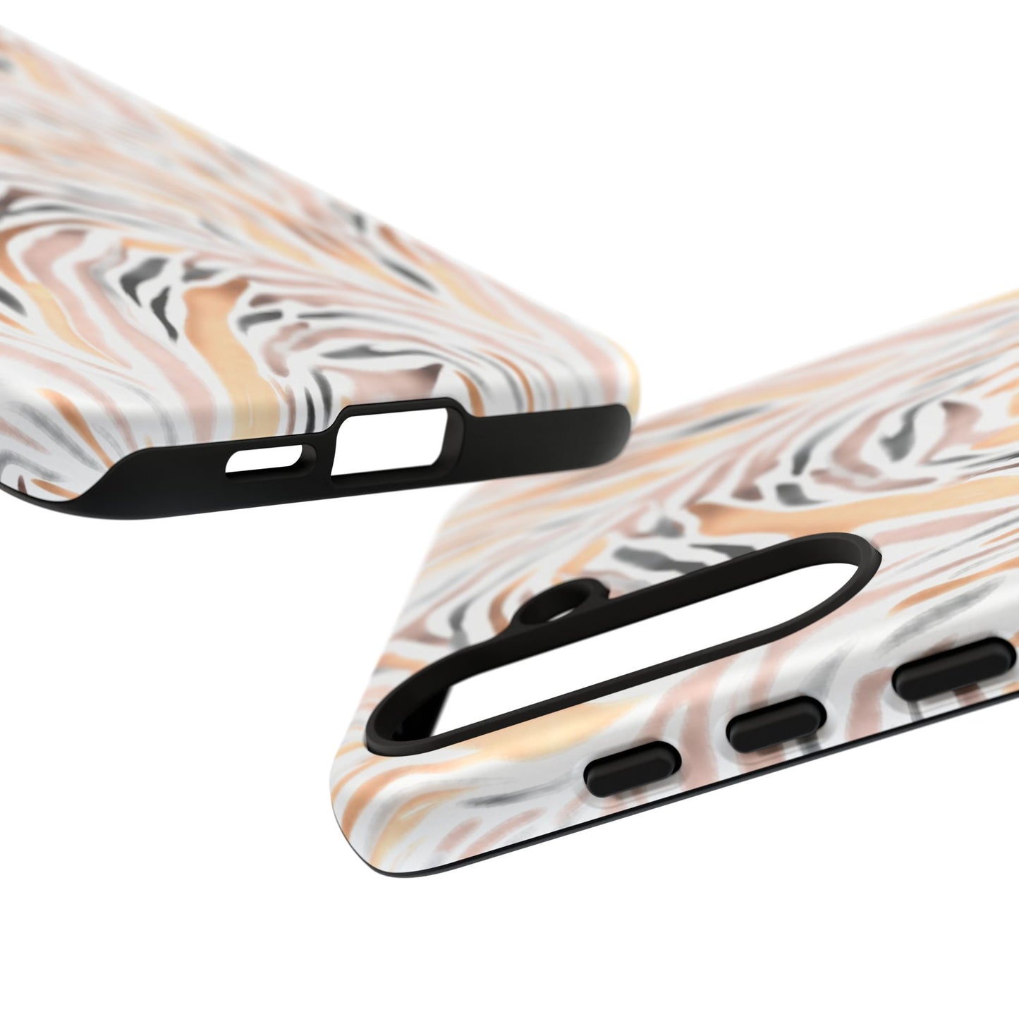 Tough Case — Neutral Watercolor Tiger Stripe Phone Case